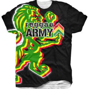 Reggae Army Lion Tees - Black