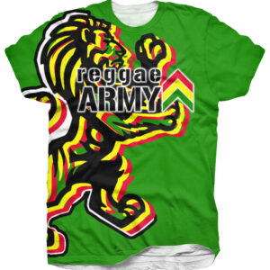 Reggae Army Lion Tees - Green