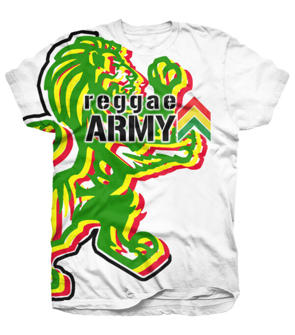 Reggae Army Lion Tees - White